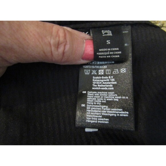 Scotch & Soda Maison Scotch Metallic Ruffle Pant Suit Jacket Pants Retail $350 S - Picture 13 of 14